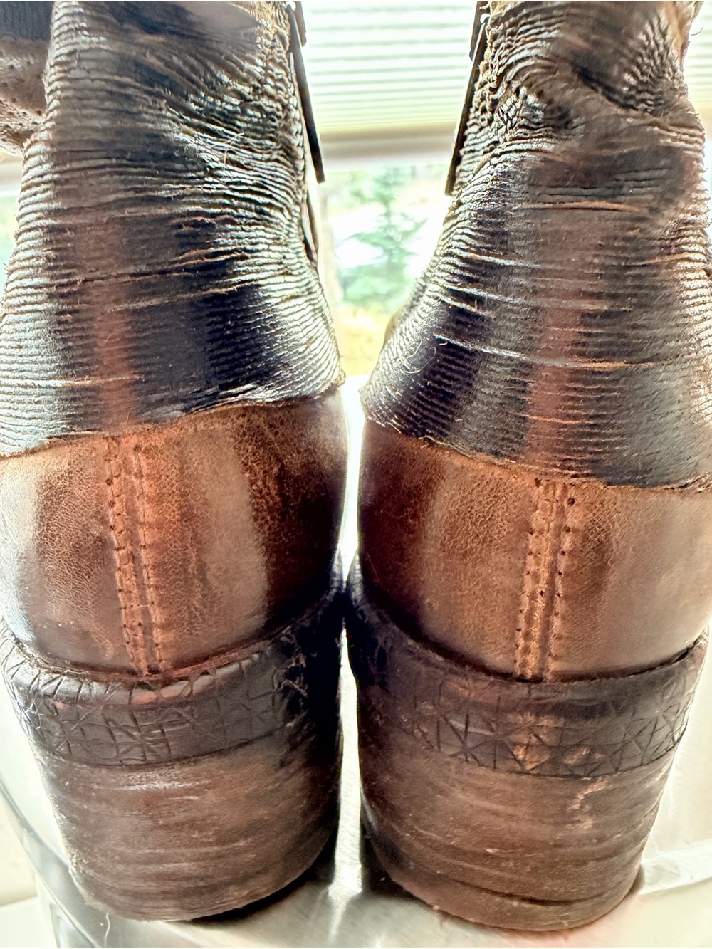 A.S.98 Italian Leather Patchwork Biker Boots EU 38 - Picture 9 of 16